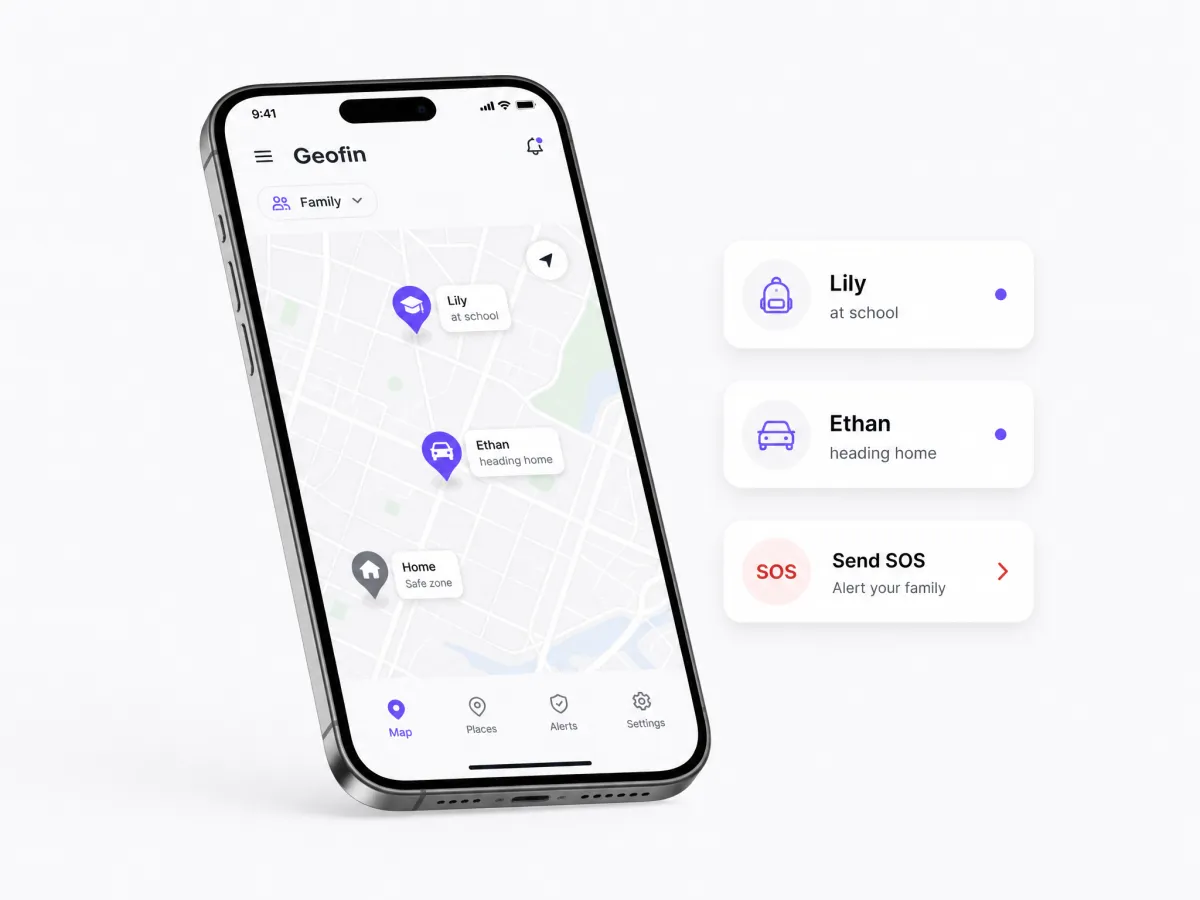 Geofin family map preview